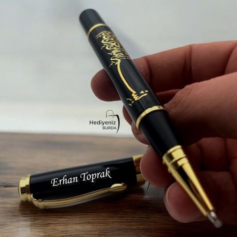 İsme Özel Metal  Besmele Roller Kalem