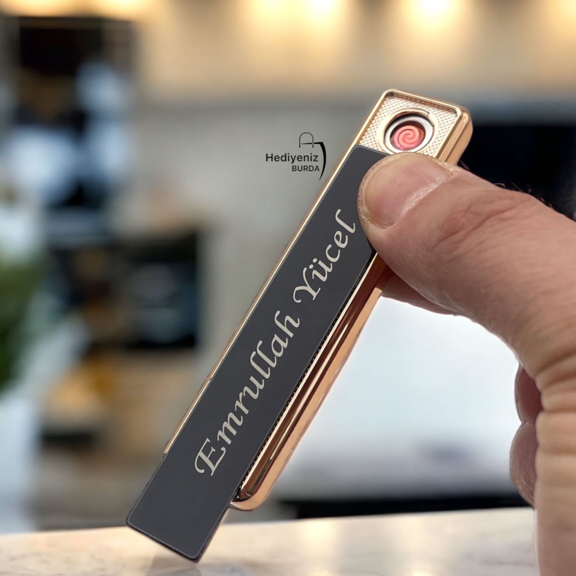 Silvio Monetti İsme Özel Usb Şarjlı Çakmak