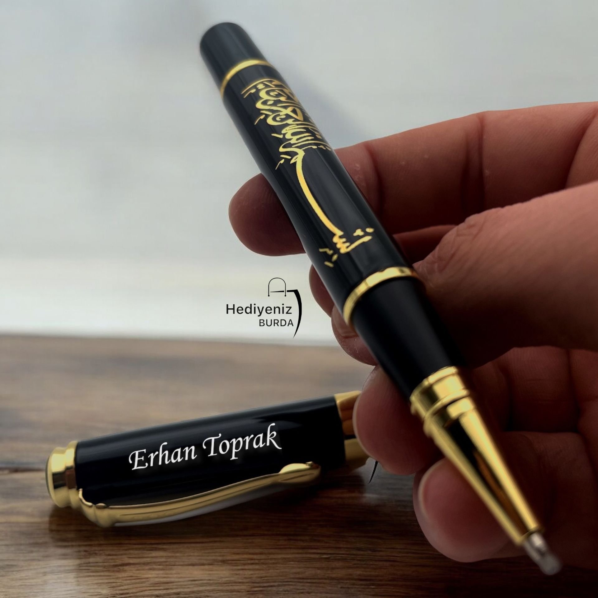 İsme Özel Metal  Besmele Roller Kalem