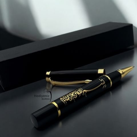 İsme Özel Metal  Besmele Roller Kalem