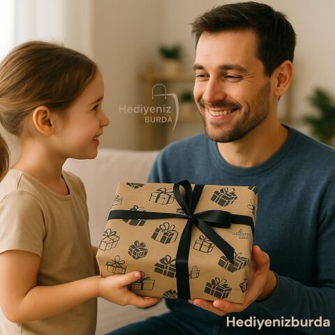 Premium İsme Özel Hakiki Deri Cüzdan Kemer Ejderha Alevli Çakmak Hediye Seti