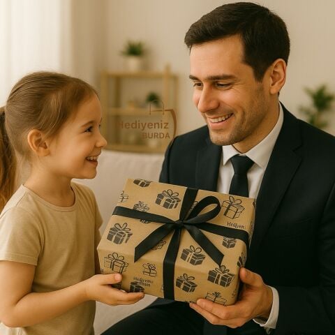 Premium İsme Özel Hakiki Deri Cüzdan Kemer Ejderha Alevli Çakmak Hediye Seti
