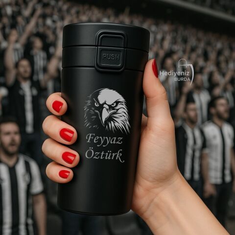 Hemen Kargo Lüks Hediye Seti, Çelik Termos Bardak, Seramik Kupa, Hakiki Deri Cüzdan, Anahtarlık